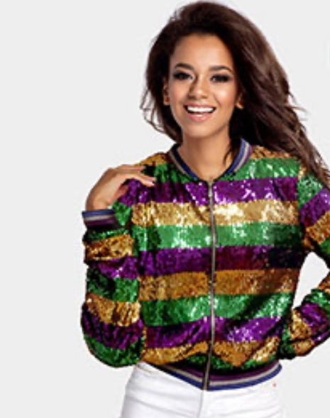 Mardi Gras Sequin Jacket