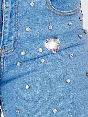 Heart Studded Denim