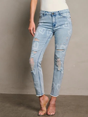 Heart Detail Denim