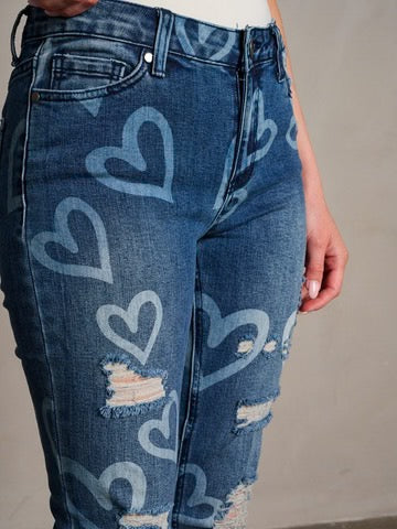 Heart Detail Denim